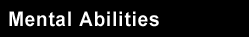 Mental Abilities